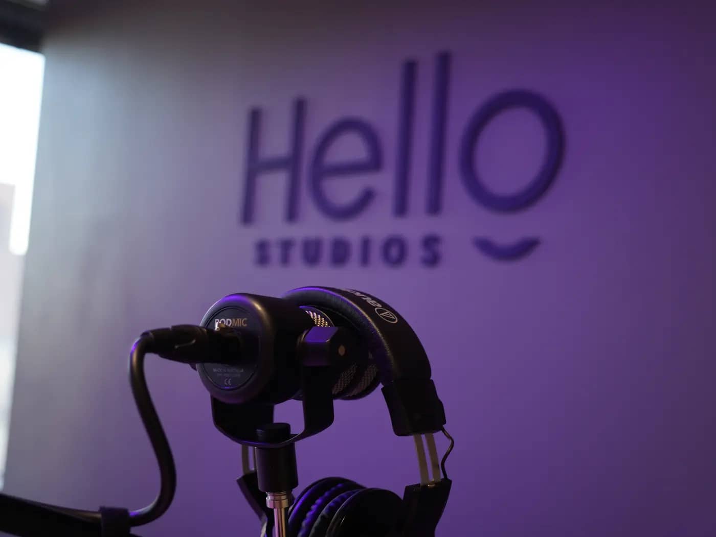 The Iron flagship recording suite at the Sierra Media Productions Dallas podcast studio, view 4