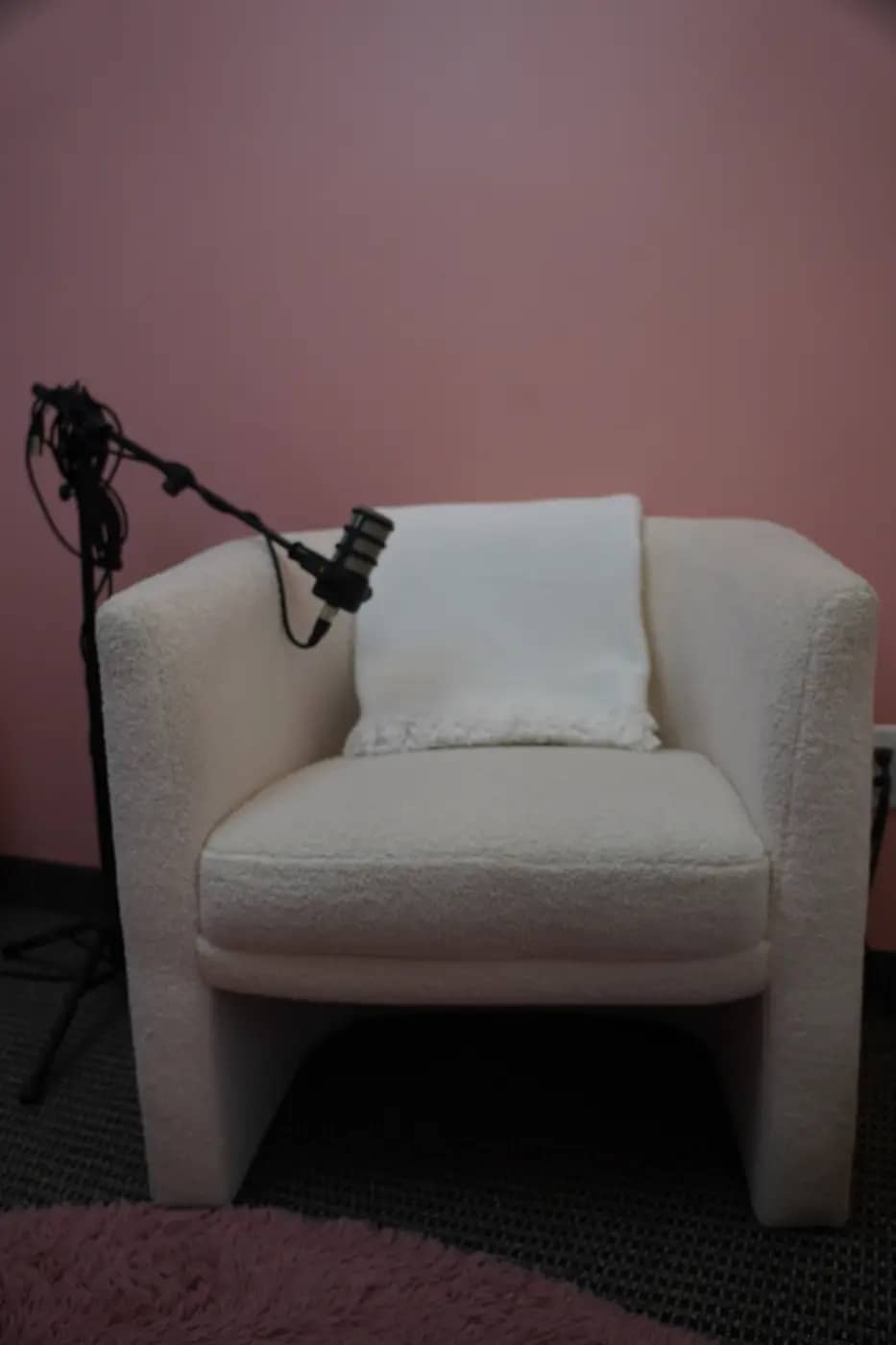 The Quartz daylight set at the Sierra Media Productions Dallas podcast studio, view 3
